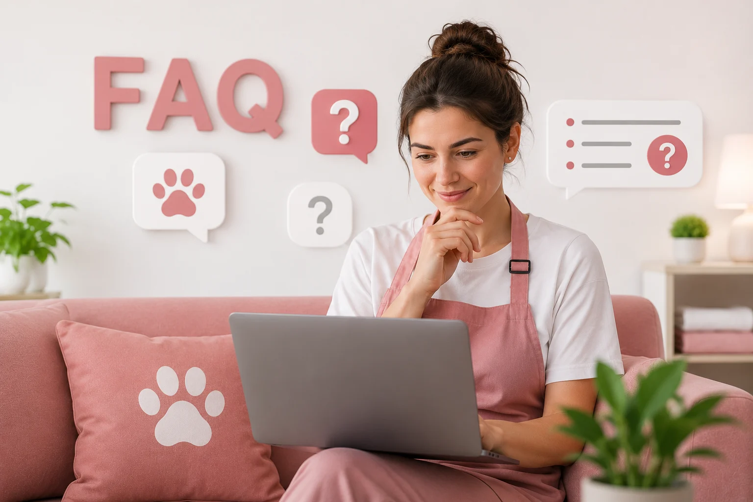 Hund und Katze mit Fragen zur Fellpflege